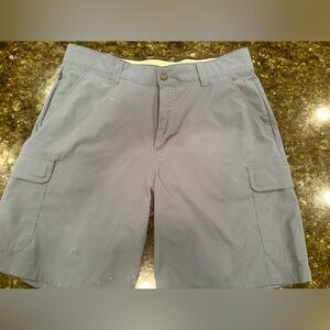 Orvis gray flat‎ front cargo shorts